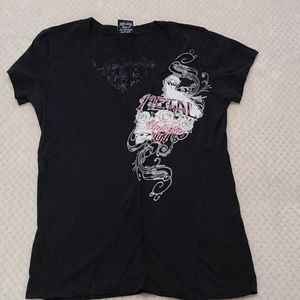 Metal Mulisha vneck shirt